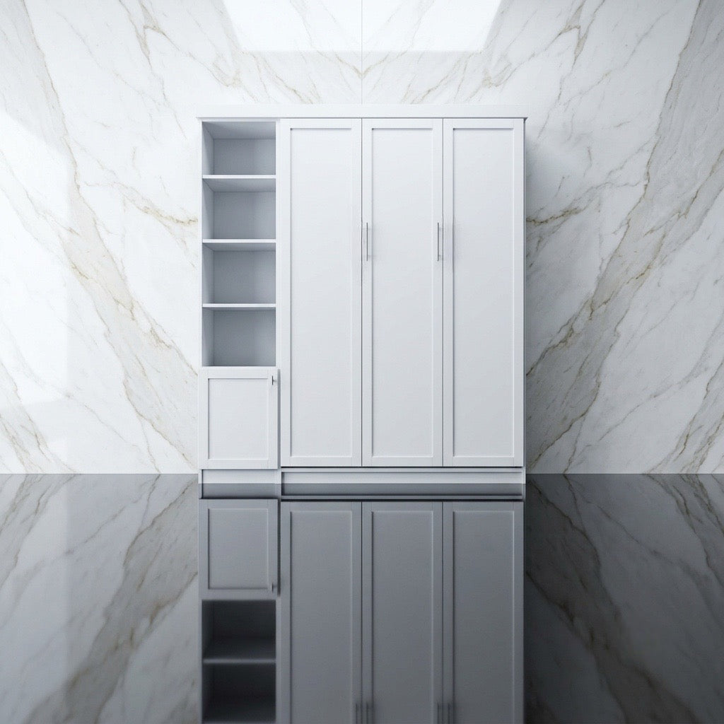 Douglas Queen Murphy Bed with One Side Cabinet