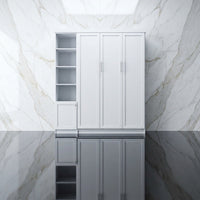 Douglas Queen Murphy Bed with One Side Cabinet