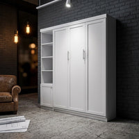 Douglas Queen Murphy Bed with One Side Cabinet