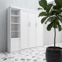 Douglas Queen Murphy Bed with One Side Cabinet